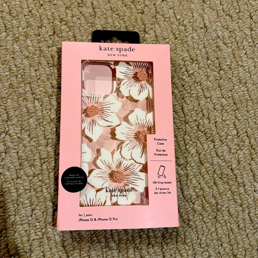 NIB Kate Spade IPhone 12 and 12 Pro phone case